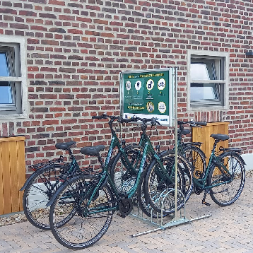 Bike Sharing Station am Naturparkhaus Steveraue