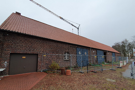 Naturparkhaus Steveraue im Umbau; Foto: Stadt Olfen